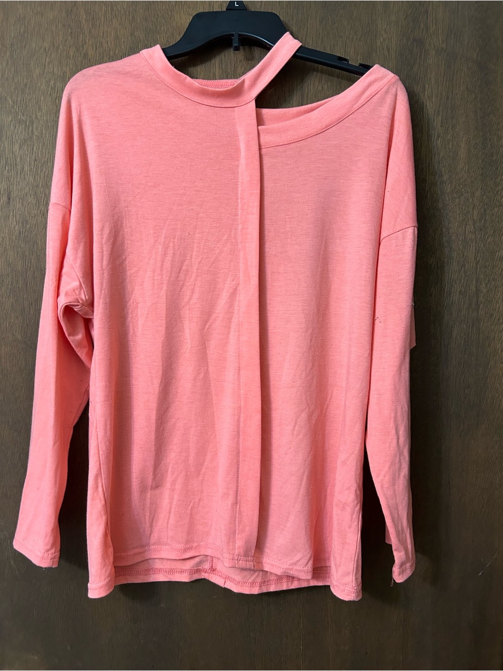 SHEIN-Brand New/Never Worn no tags. Coral Long Sleeve Shirt. Small